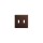 Double Switch Plate - Brown