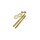 Larsen Brass Plated Toilet Closet Screws - 1/4" x 3-1/2"
