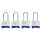 Long Shackle Padlocks, KA ~ 4 Pack 