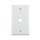 Wall Plate, Telephone or Cable - 1 Gang, White