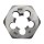 Hex Machine Screw Die, High Carbon Steel - 6-32 NC