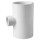 Charlotte Pipe PVC Schedule 40 Reducing Tee,  1" x 1" x 1/2"