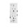 Lever Edge GFCI Outlet, White - 15 Amp