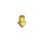 Push Button Socket - 660 Watt, Polished Gilt