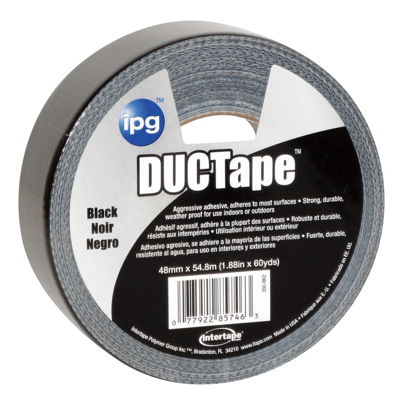 Buy the Intertape 91407 Duct Tape 20C-Bk2, Black 2 inch x 60 yd ...