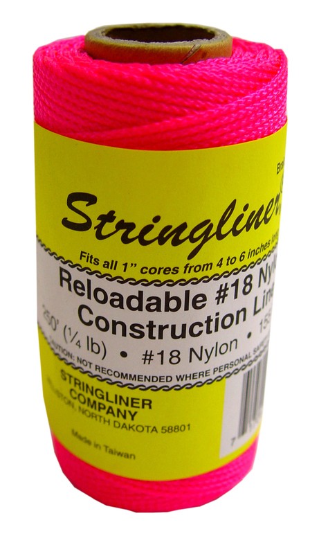Stringliner Reel Line 250ft Pink Braided