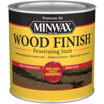 Minwax 22718 Wood Finish ~ Ebony, 1/2 Pint