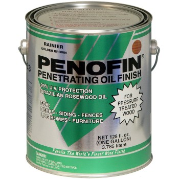 Penofin F3ptrga Penofin Penetrating Oil For Pressure Treated Wood, Rainier ~ Gallon