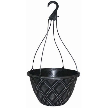 So. Patio Cf-029823 Lattice Design Hanging Basket - 12 Inch