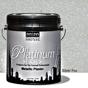 Modern Masters Psmp711-gal Metallic Plaster, Silver Fox ~ Gallon