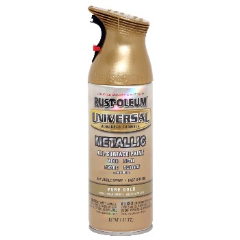 Buy the Rust-Oleum 245221 Universal Metallic Spray, Pure Gold ~ 11oz