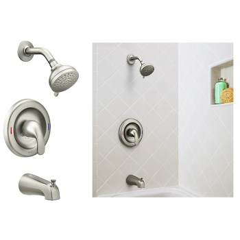 Moen 82603srn Adler Posi-temp Tub/shower Faucet, Brushed Nickel ~ One Handle