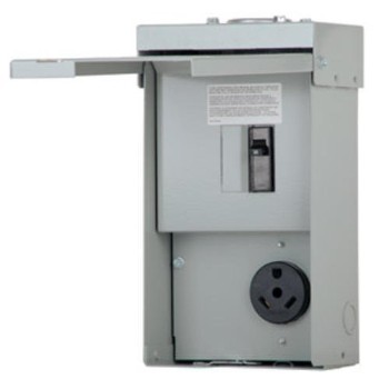 Eaton Corp Chu4ns Unmetered Temporary 30 Amp Power Outlet Panel ~ 125 Volt