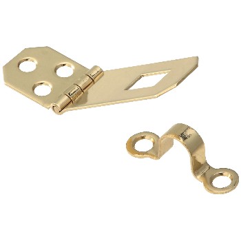 National 211896 Hasp, Solid Brass ~ .75" X 2.75"