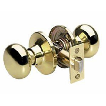 Masterlock Bco0403 Biscuit Design Passage Lock, Polished Brass