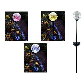 Coleman Cable 99924 Solar Stake Light W/led Color Changing Ball
