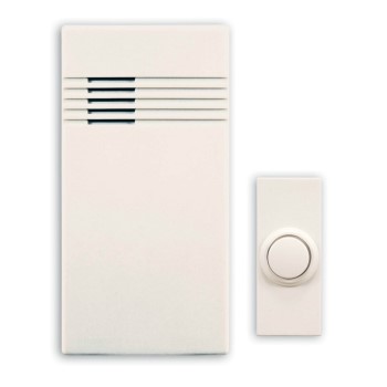 Heath/zenith Sl-6150 Wireless Door Chime & Push Button ~ Off White