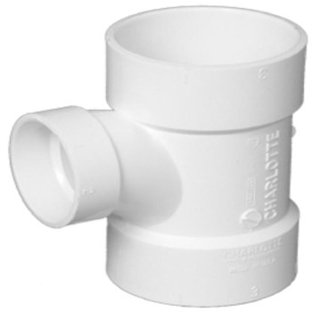4x4x2 Dwv Sanitary Red Tee