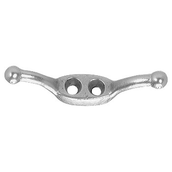 Campbell Chain T7655412 Line Or Rope Cleat, Nickel Plated ~ 4 1/2"