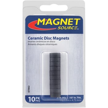 Master Magnetics 07002 .5in. Ceramic Disc Magnets