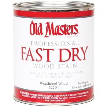 Old Masters 62504 Qt Weathered Wood Stain