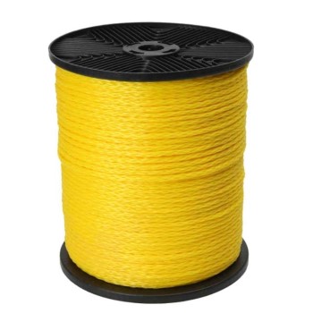 Canada Cordage 610160-00300-11 Hollow Braided Polypropylene Rope, Yellow ~ 1/2" X 300 Ft