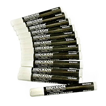 Dixon/prang 52300 Lumber Crayons ~ White