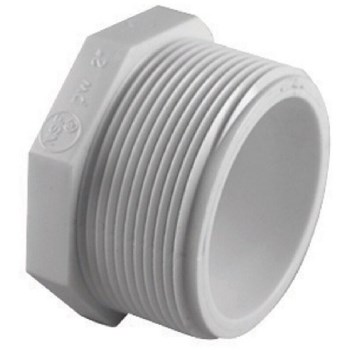 2 Pvc Sch40 Mpt Plug