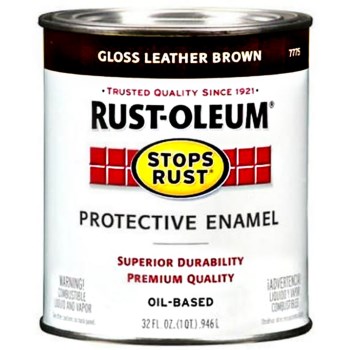 Rust-oleum 7775502 7775 Qt Leather Brown Enamel
