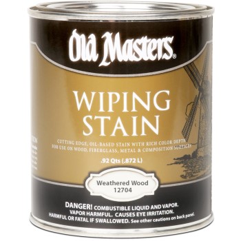 Old Masters 12704 Wiping Stain, Weathered Wood ~ Gallon