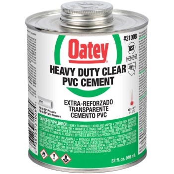 Oatey 31008 32oz Hd Clear Cement