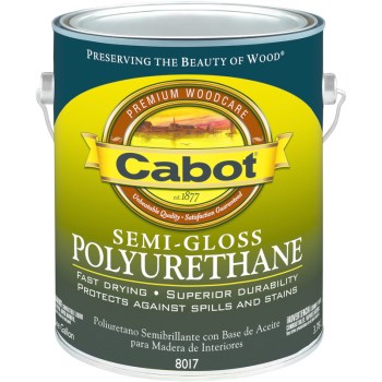 Cabot 1440008017007 Oil-based Interior Polyurethane, Semi-gloss ~ Gallon