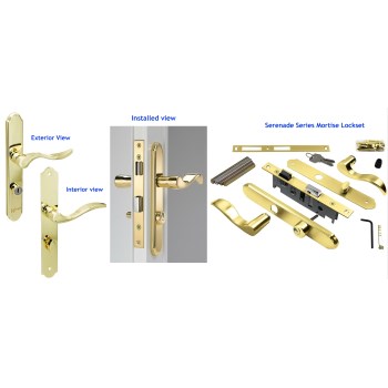 Wright Products Vmt115pb Serenade Series Mortise Lockset, Polished Brass Finish