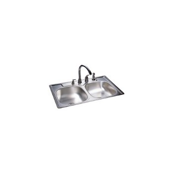 Franke Fds704nb Sink, Double Bowl Stainless Steel 33 X 22 X 7
