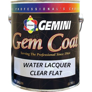 Twp/gemini 164-1 Water Clear Lacquer, Flat ~ Gallon