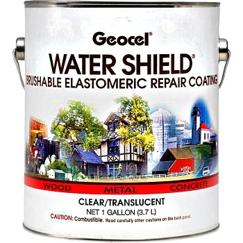 Geocel 20300 Watershield Brushable Elastomeric Repair Coating, Clear ~ Gallon
