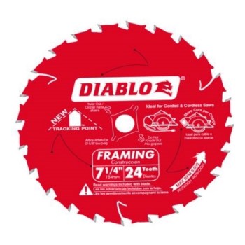 Freud/diablo D0724a Framing Blade, Diablo ~ 7-1/4"