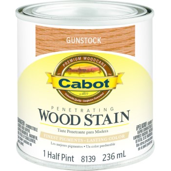 Cabot 1440008139003 Wood Stain - Gunstock - 1/2 Pint