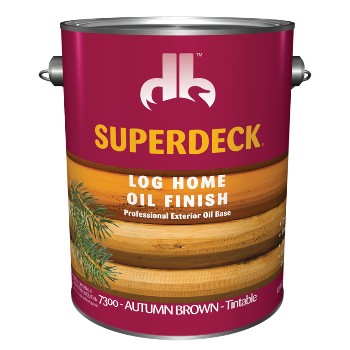 Superdeck/duckback 73004 Log Home Oil Finish, Autumn Brown ~ Gallon