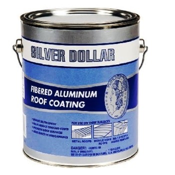 Silver Dollar 6211-ga Fibered Aluminum Roof Coating ~ Gallon