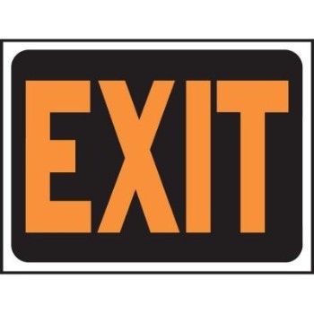 Hy-ko 3003 Exit Sign, Plastic 9 X 12 Inch