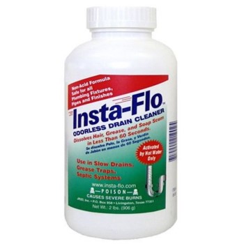 Thrift Mktg Is-200 Insta-flo Drain Cleaner Crystals ~ 2 Lb Container