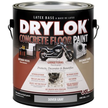Ugl 21413 Drylok® Concrete Floor Paint, Dover Gray ~ Gallon