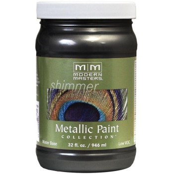 Modern Masters Me700-32 Metallic Paint, Black Pearl 32 Ounce