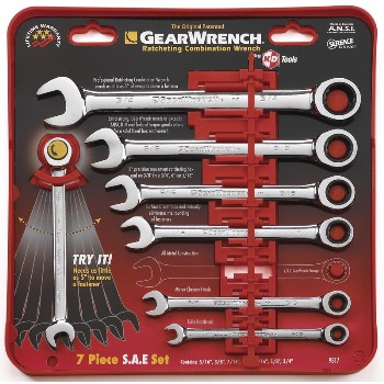 Apextool 9317 Sae 7pc Ratch Wrench Set
