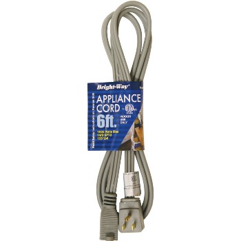 H Berger Co 150170 6ac 6ft. Appliance Cord