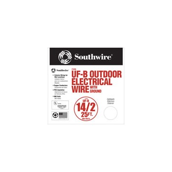 Southwire 13054221 14/2g 25ft. Grnd Uf Wire