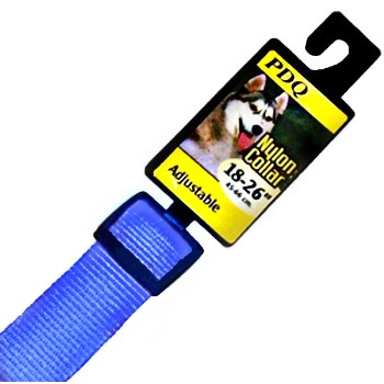 Boss Pet   2958002 Blue Adjustable Collar ~  1 " x 18" to 26" 