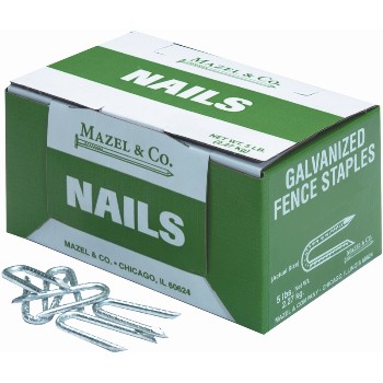 Mazel 116506114 5# 1-1/4in. Galv Fence Staples