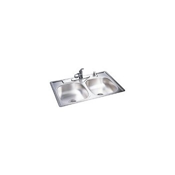 Franke Fds604nb Sink, Double Bowl Stainless Steel 33 X 22 X 6
